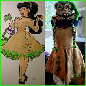 Pinup inspired Oogie Boogie Costume A Nightmare Before Christmas